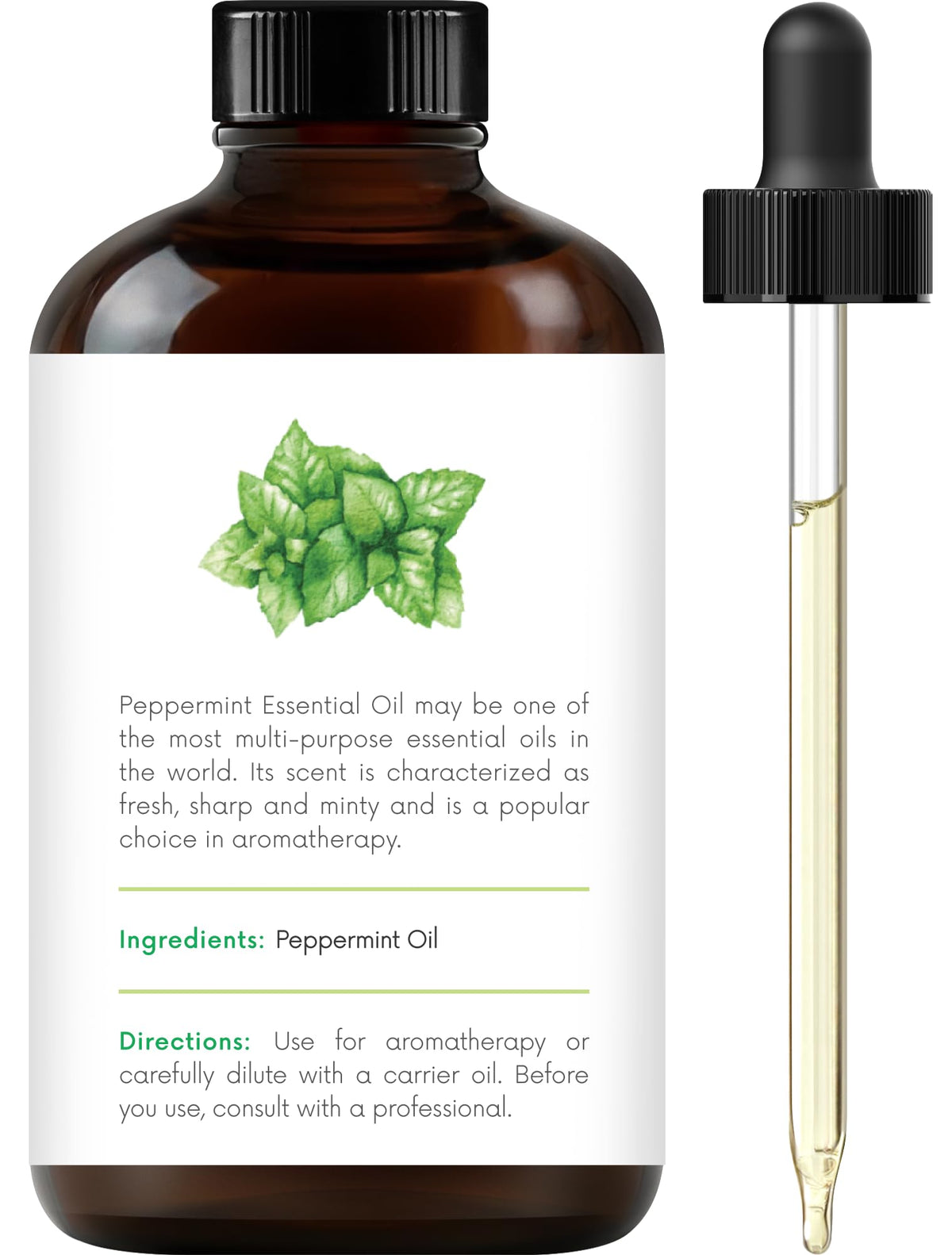 Peppermint Tea Tree Lavender Essential Oil Set 4 Fl. Oz Z75747