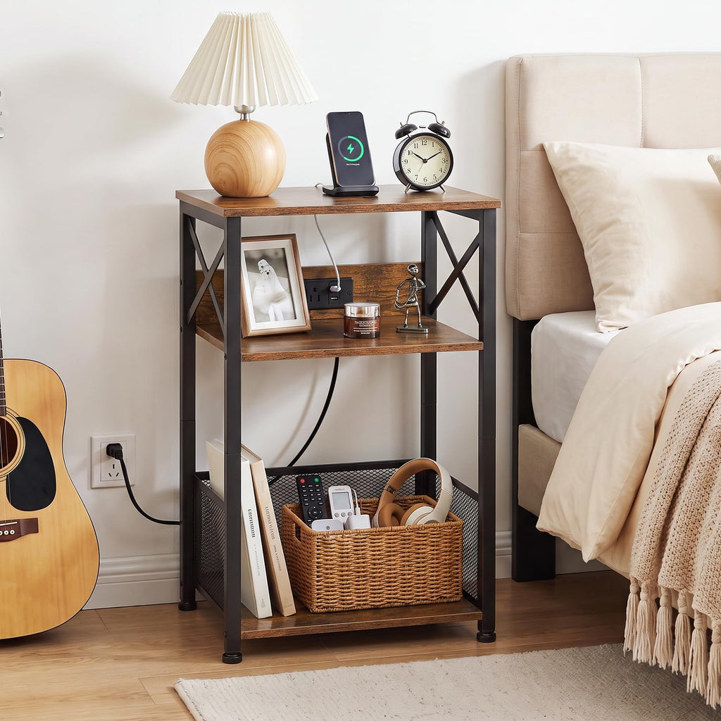 Record Player Stand with Charging Station Y133033