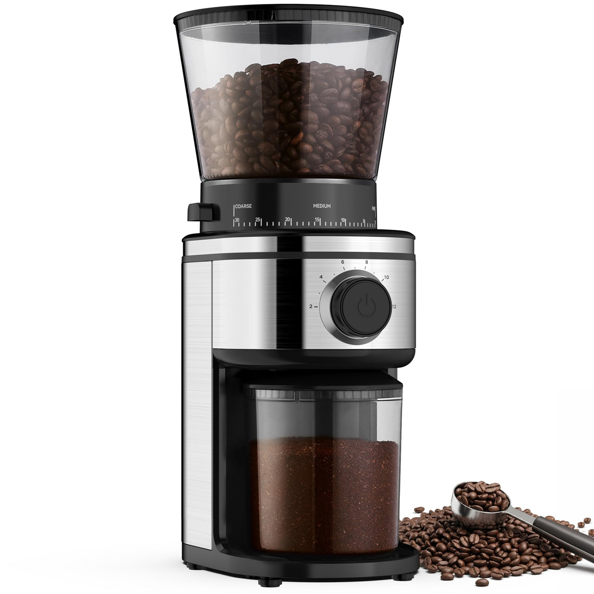Electric Conical Burr Coffee Grinder with 30 Grind Settings V855825