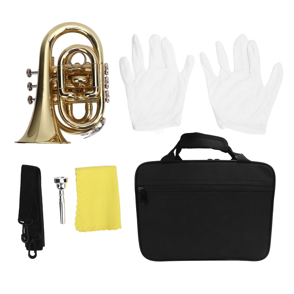 Bb Pocket Trumpet with 7C Mouthpiece and Hard Case N779