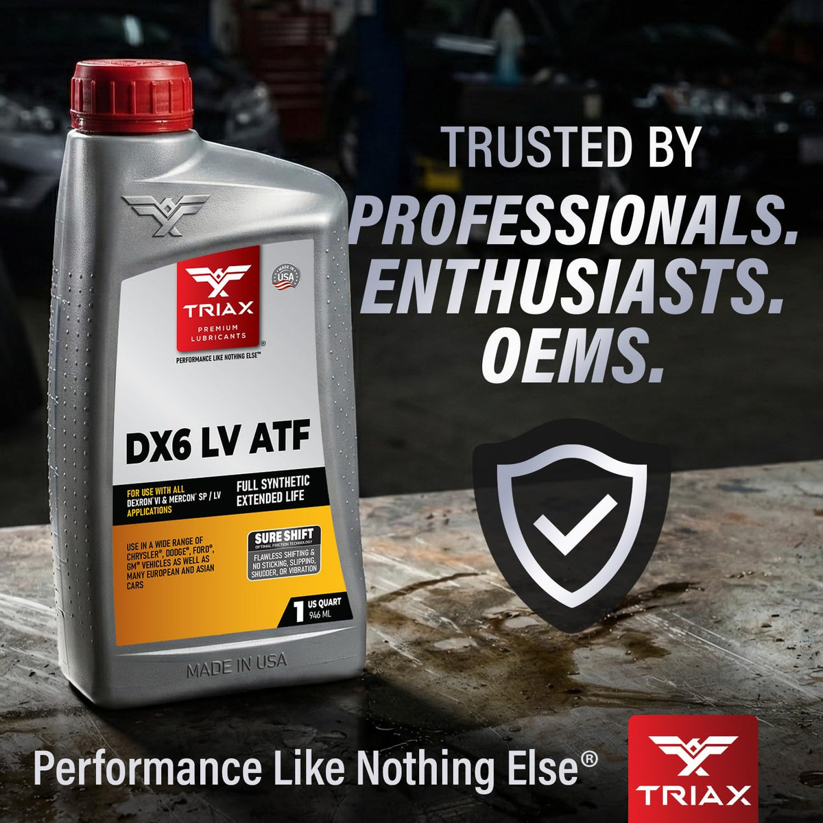 Full Synthetic Low Viscosity Automatic Transmission Fluid (5 Quart) U488885