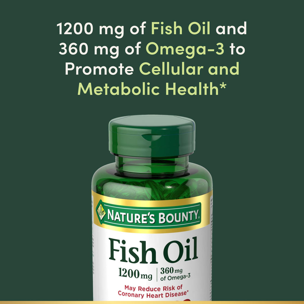 Fish Oil Omega 3 Supplements 1200mg 60 Softgels N9584