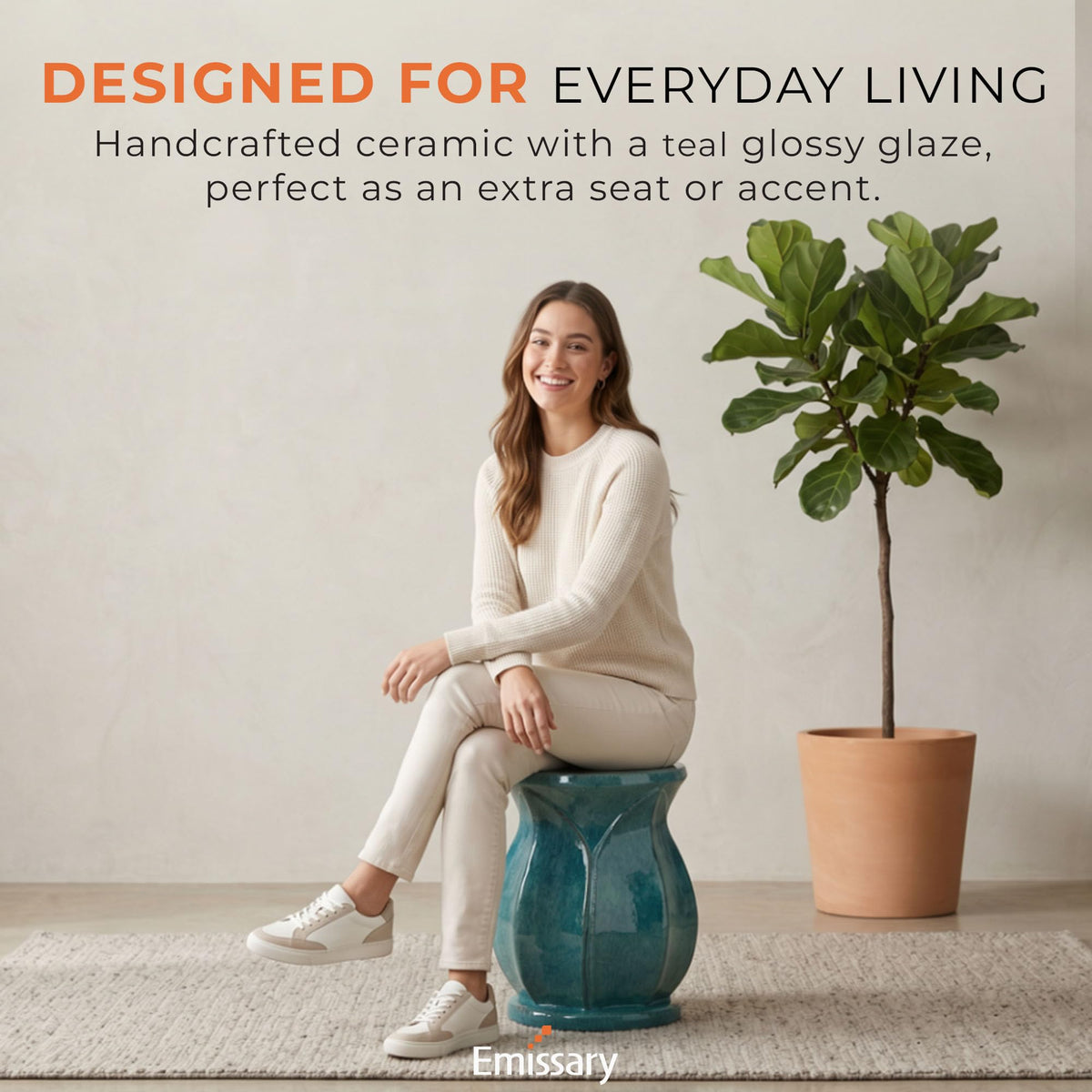 Teal Stool C85492
