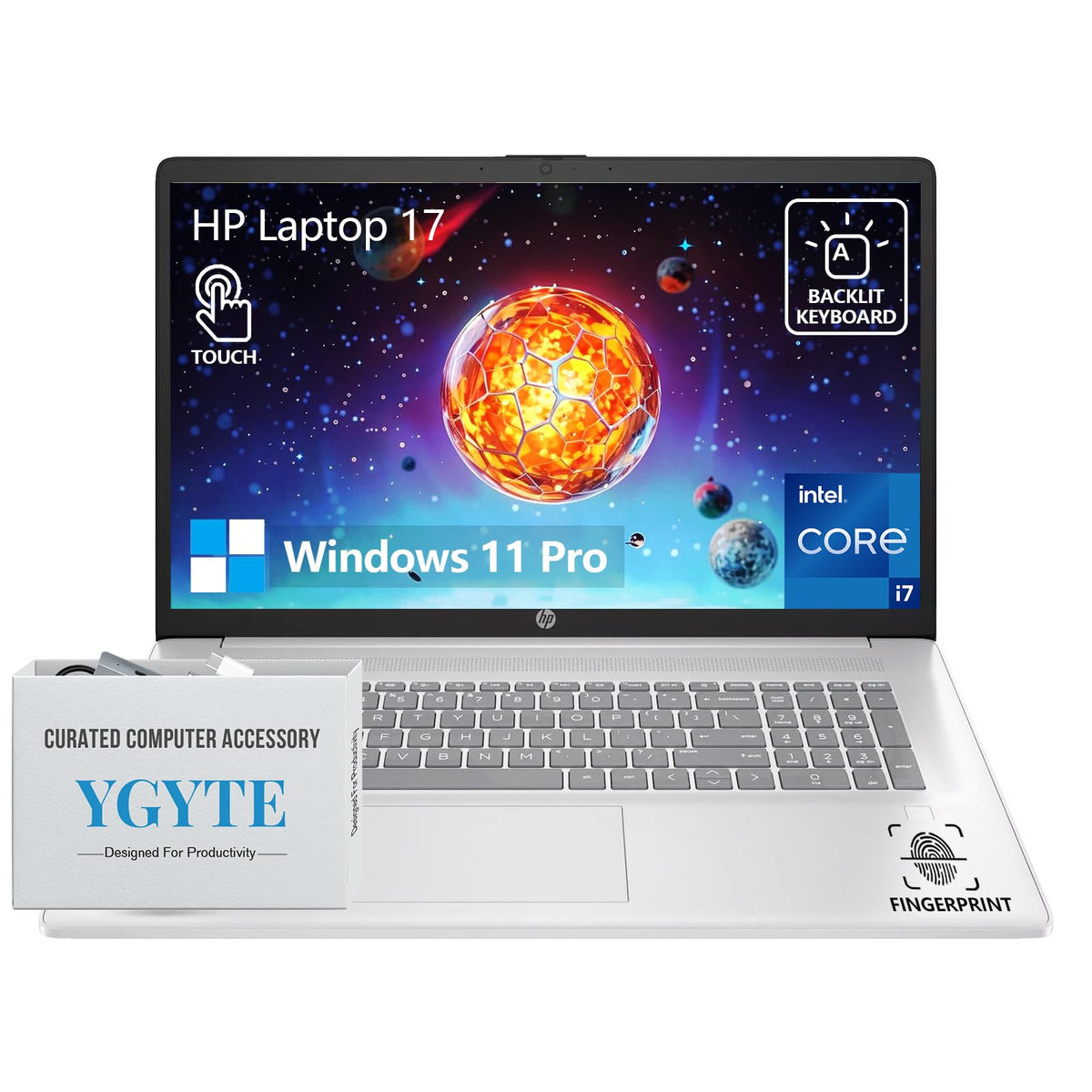 17.3” Touchscreen Laptop, Intel 10-Core i7, 16GB RAM 512GB SSD D787