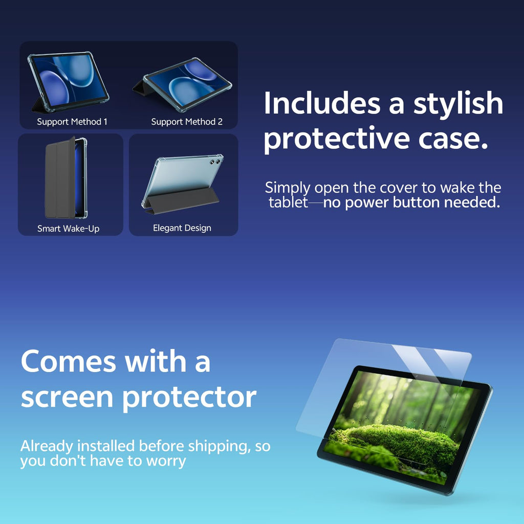 Android Tablet 10 Inch 20GB RAM 32GB Storage Blue X353