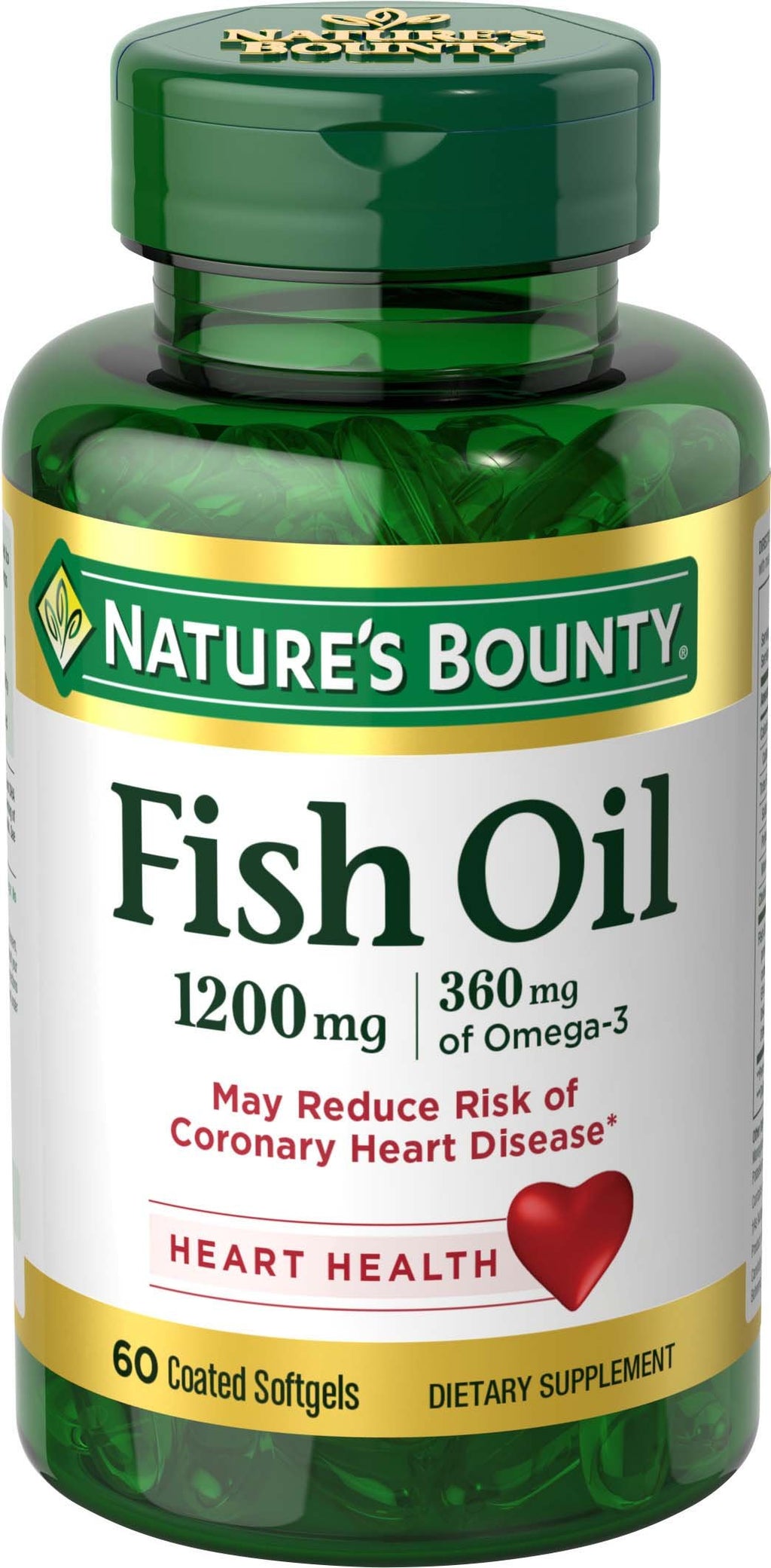 Fish Oil Omega 3 Supplements 1200mg 60 Softgels N9584