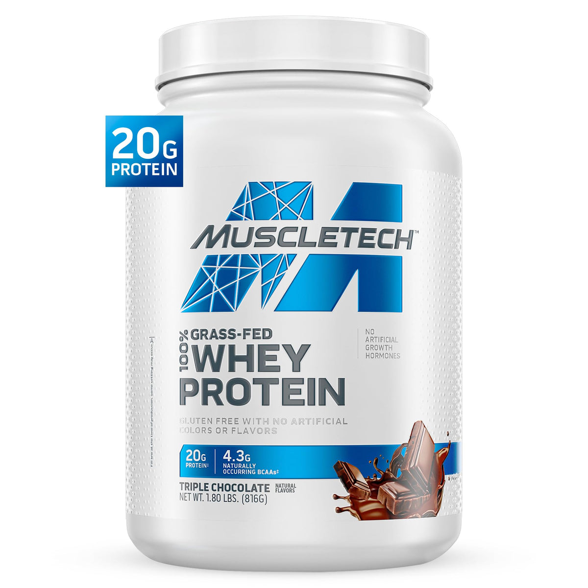 Grass-Fed Whey Protein Powder Triple Chocolate 1.8LB Y25727