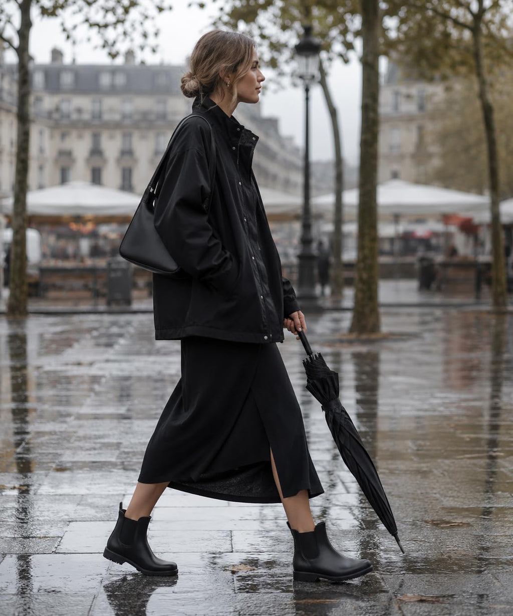 Ankle Rain Boots Waterproof Chelsea Boots I824648