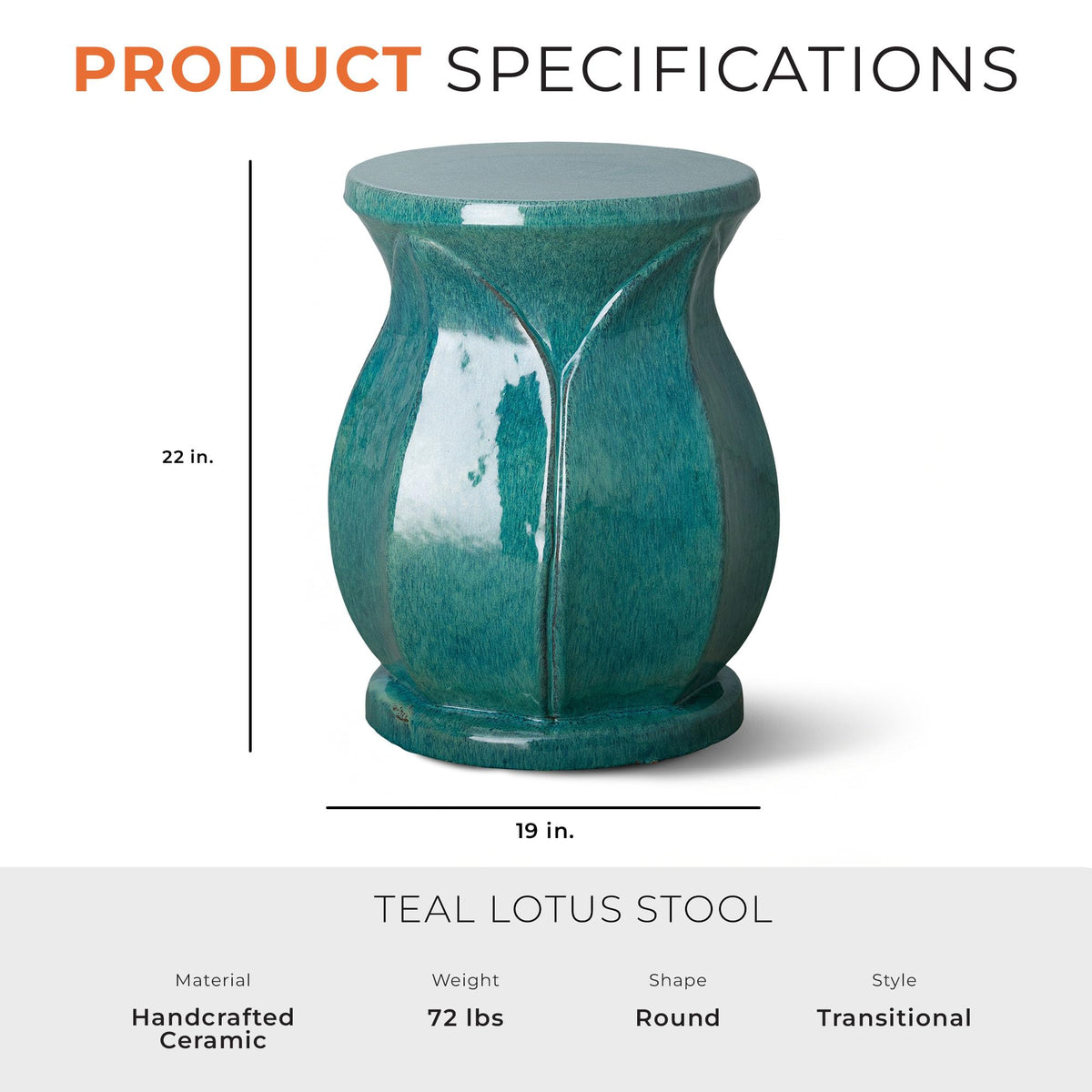 Teal Stool C85492