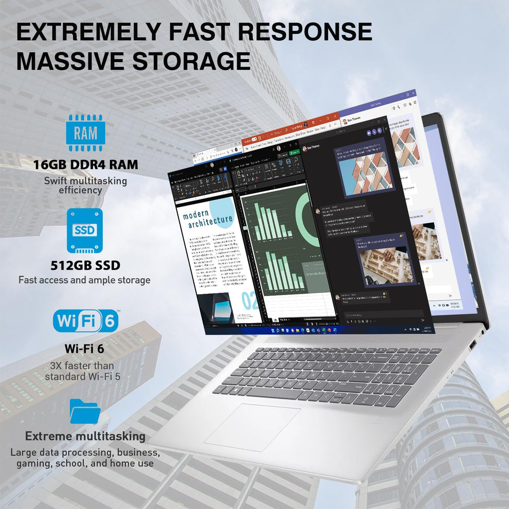 17.3” Touchscreen Laptop, Intel 10-Core i7, 16GB RAM 512GB SSD D787