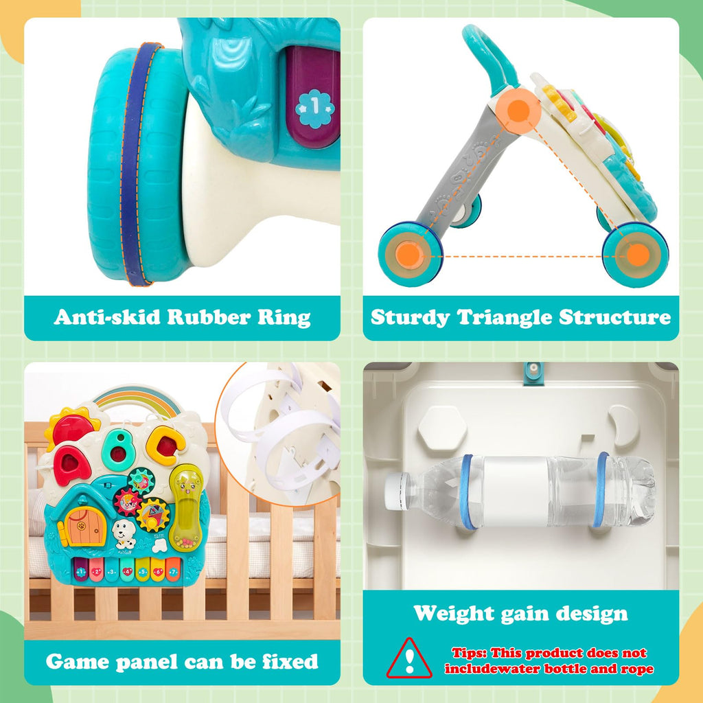 3 in 1 Baby Walker with Sounds Music Play Panel E109693