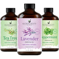 Peppermint Tea Tree Lavender Essential Oil Set 4 Fl. Oz Z75747
