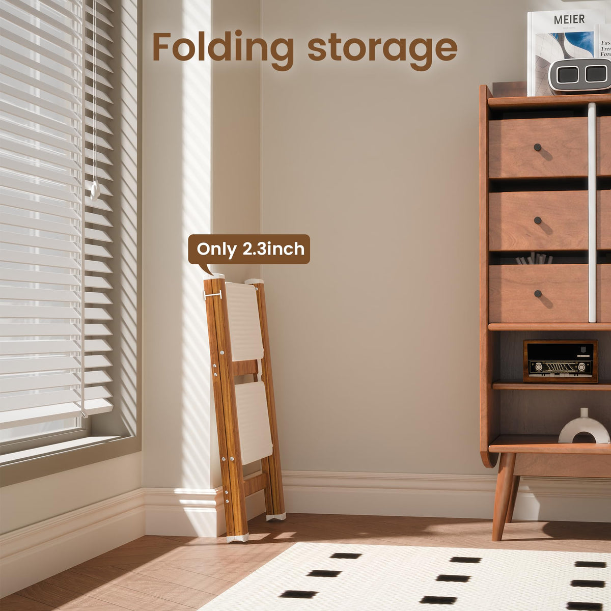 Lightweight Aluminum Folding Step Stool D4421