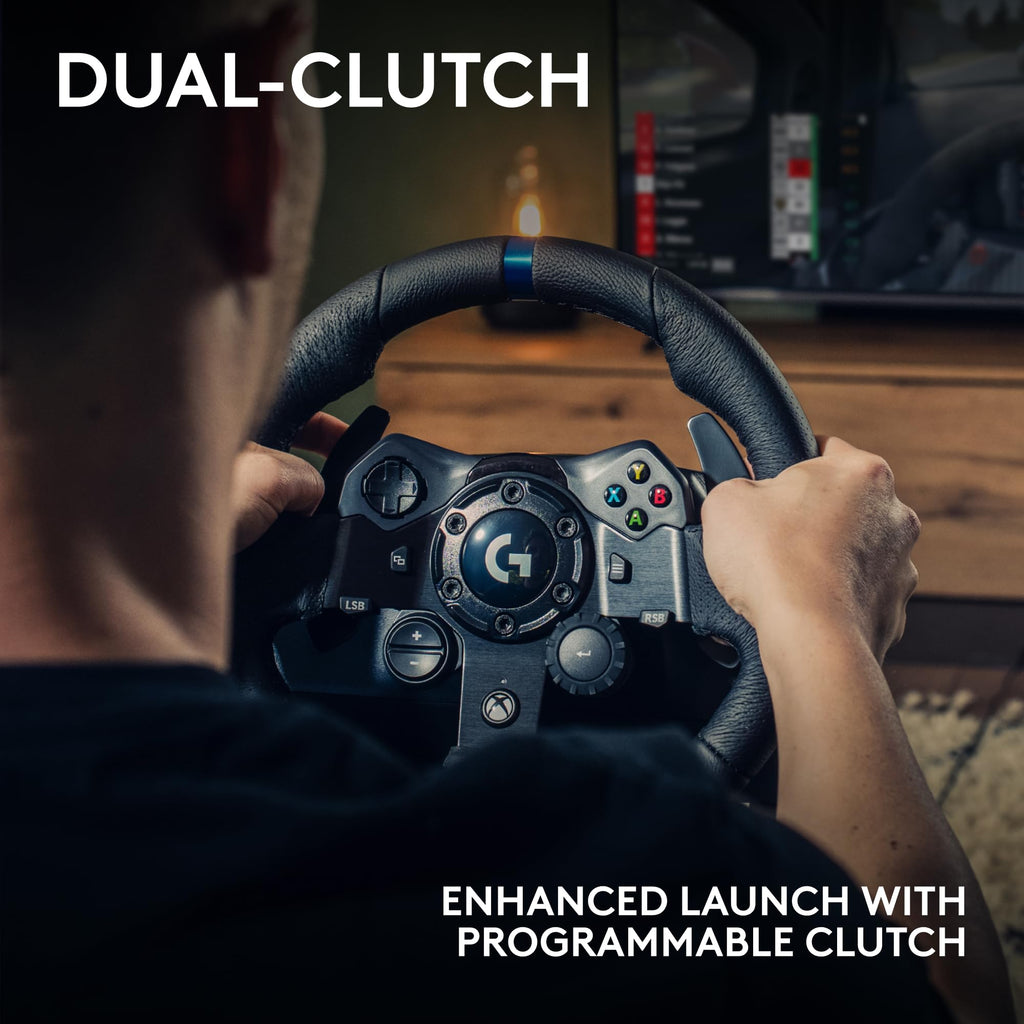 Racing Wheel and Pedals with Force Feedback and Leather Wheel Cover W19835
