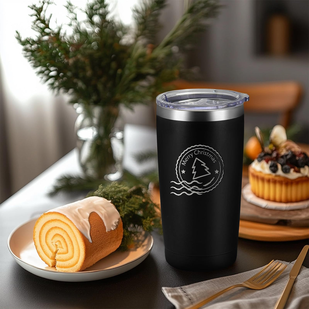 20 Pack Stainless Steel Insulated Tumbler with Straws Y115