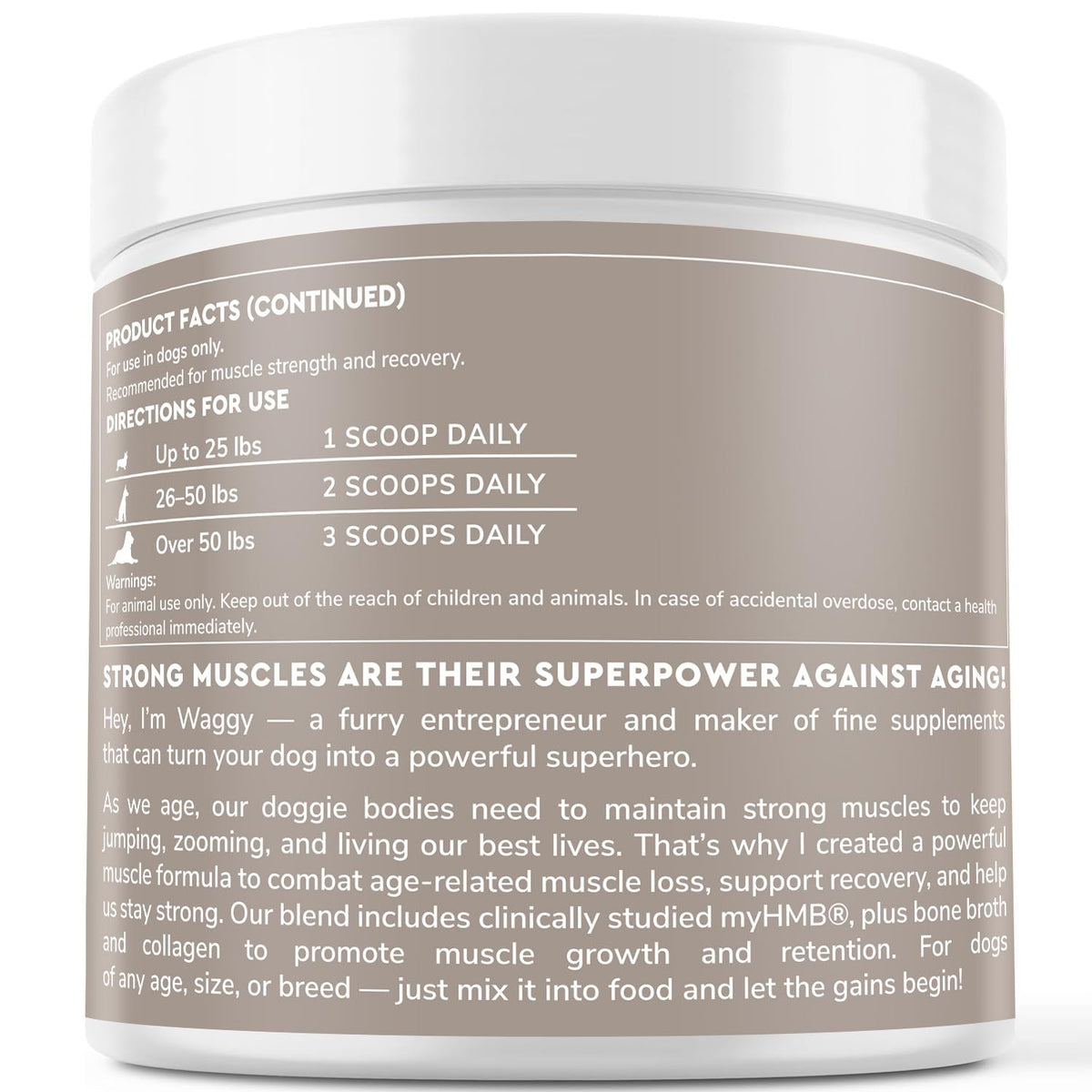Dog Mobility & Strength Supplement 3.17 oz K96416