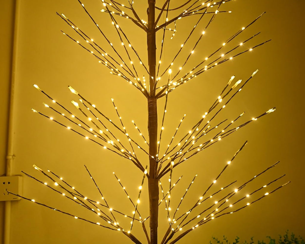 7 Feet 736L LED Artificial Christmas Tree Warm White V7399