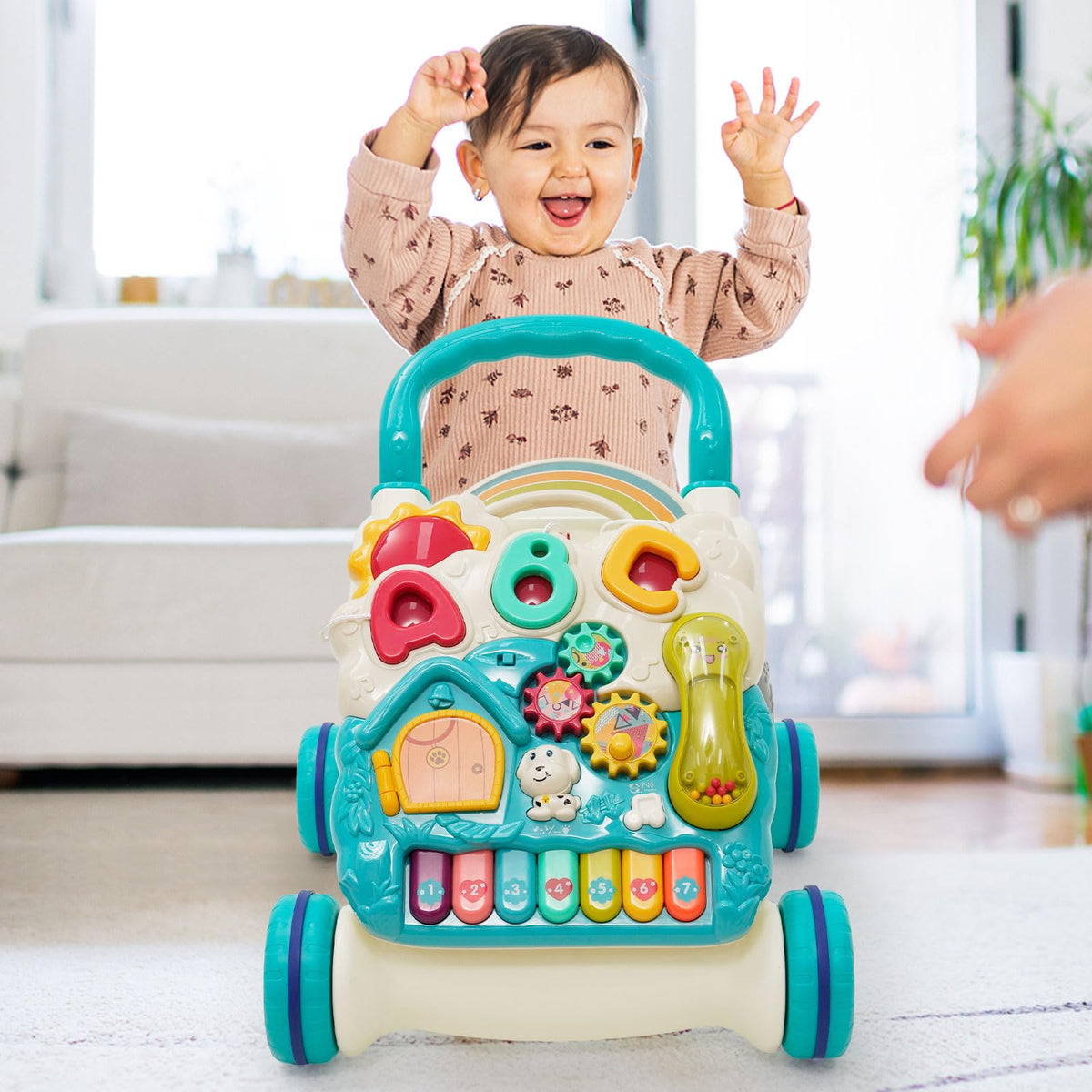 3 in 1 Baby Walker with Sounds Music Play Panel E109693