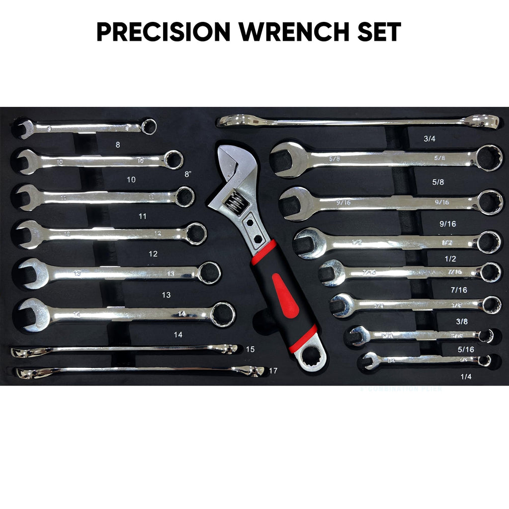 3-Drawer Steel Tool Chest with 439-Piece Mechanics Tool Set G615029