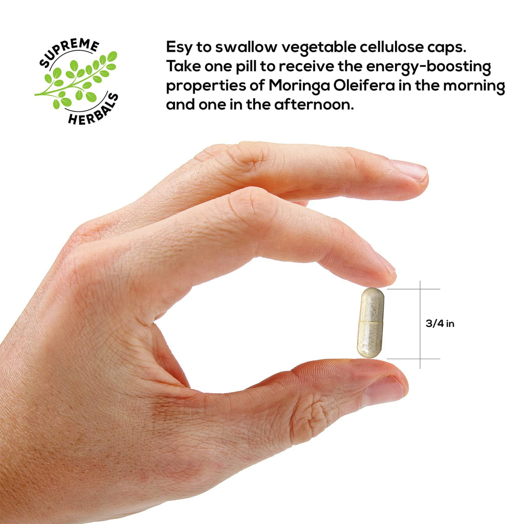 Organic Moringa Leaf Powder Capsules 500mg 120 Capsules O387