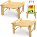 2 Pack Natural Bamboo Beverage Dispenser Stand S460