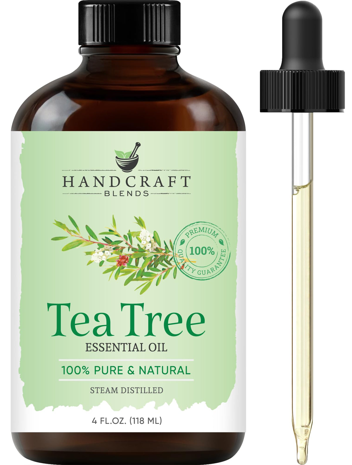 Peppermint Tea Tree Lavender Essential Oil Set 4 Fl. Oz Z75747