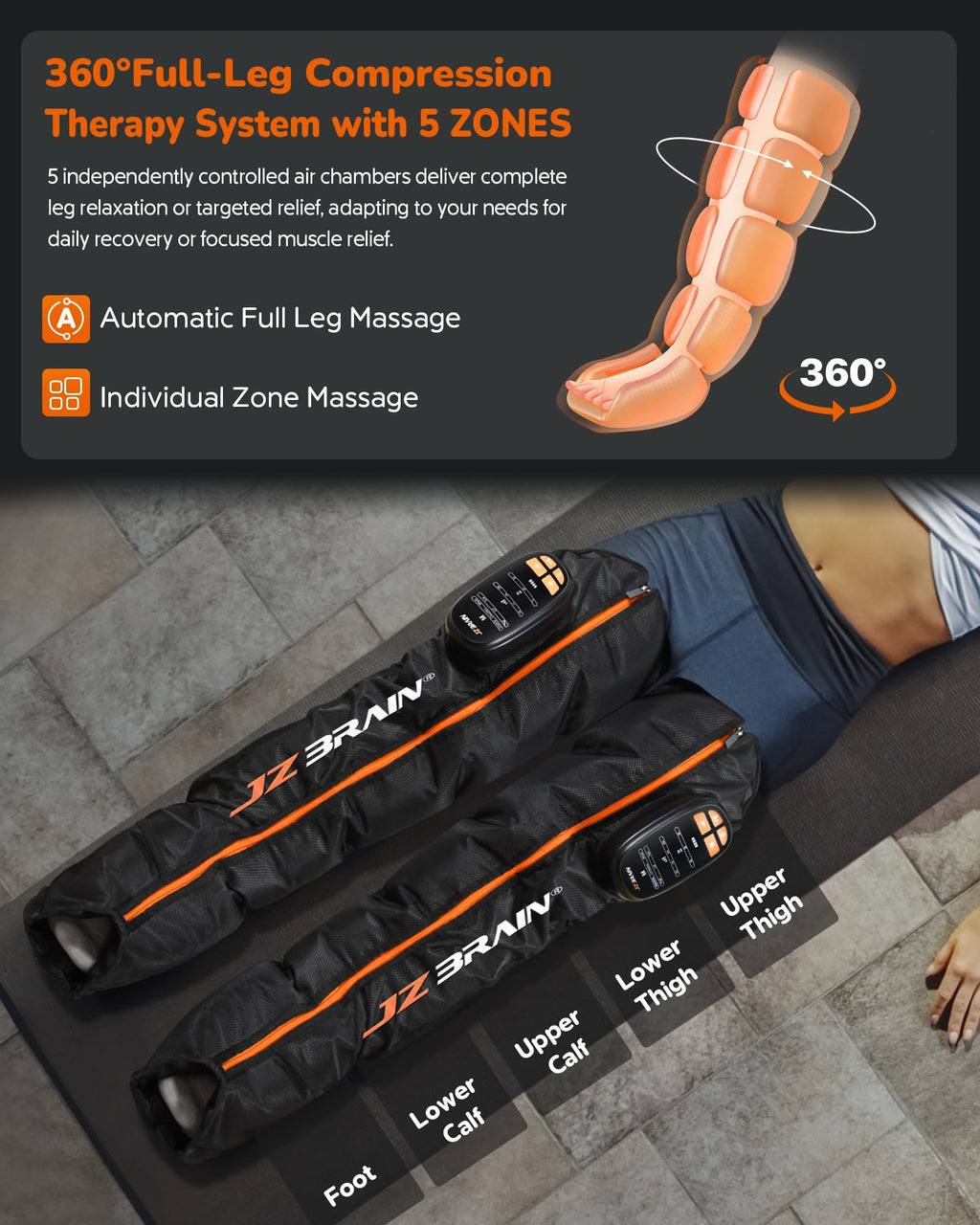 Cordless Rechargeable Leg Compression Boots L244