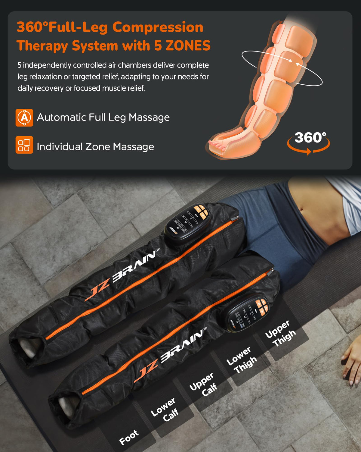 Cordless Rechargeable Leg Compression Boots L244