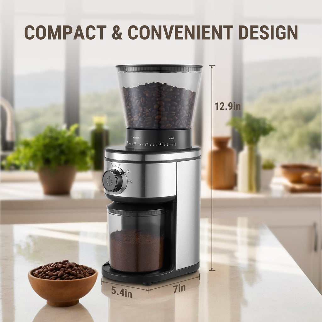 Electric Conical Burr Coffee Grinder with 30 Grind Settings V855825