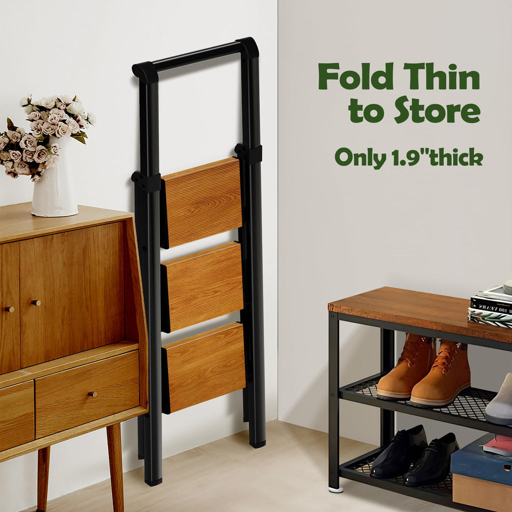 3 Step Aluminum Foldable Step Stool K71297