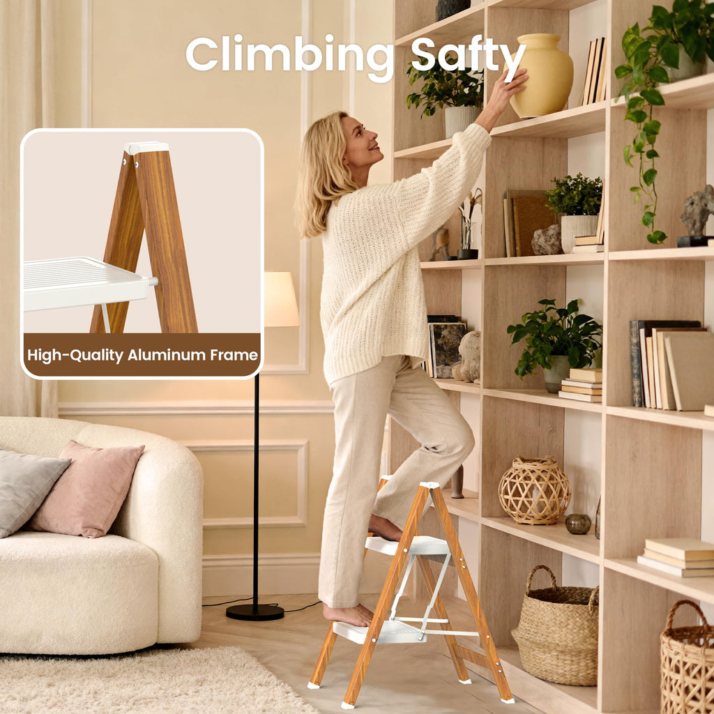 Lightweight Aluminum Folding Step Stool D4421
