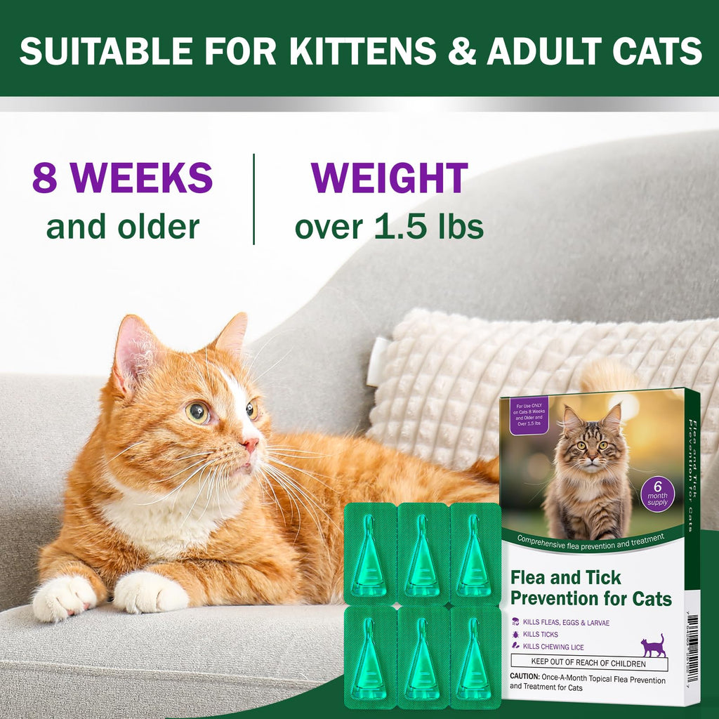 Flea and Tick Prevention for Cats Over 1.5 lbs Q714310
