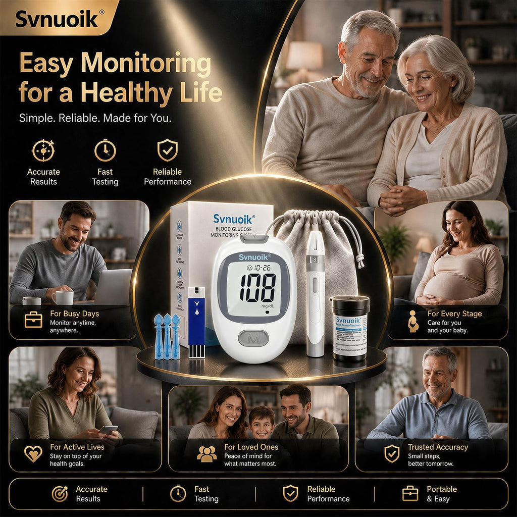 Blood Glucose Monitor Kit with 100 Strips & Lancets Q1788