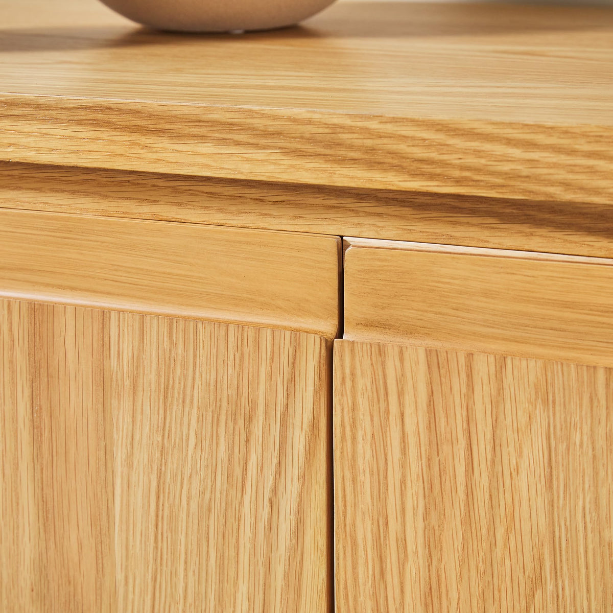 70 Inch White Oak Wood Sideboard TV Stand with Storage Q407172