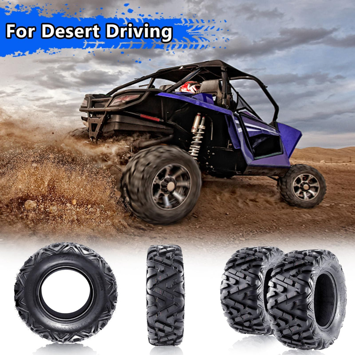 19X7-8 Set of 2 Tubeless ATV Tires P1665