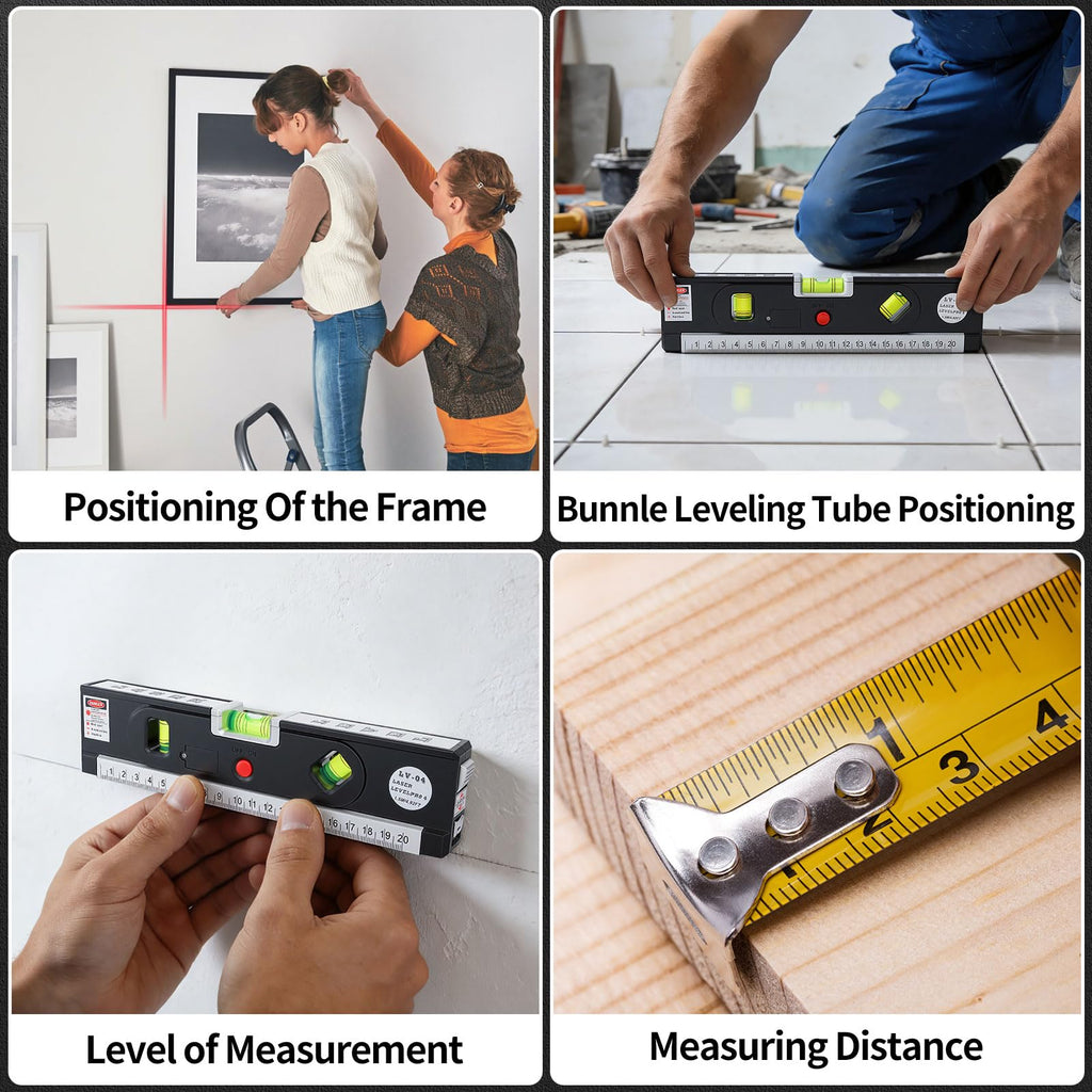 4-in-1 Laser Level with Tripod Magnetic F50186