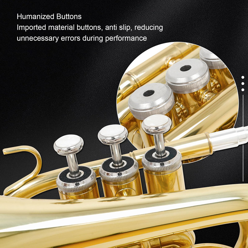 Bb Pocket Trumpet with 7C Mouthpiece and Hard Case N779