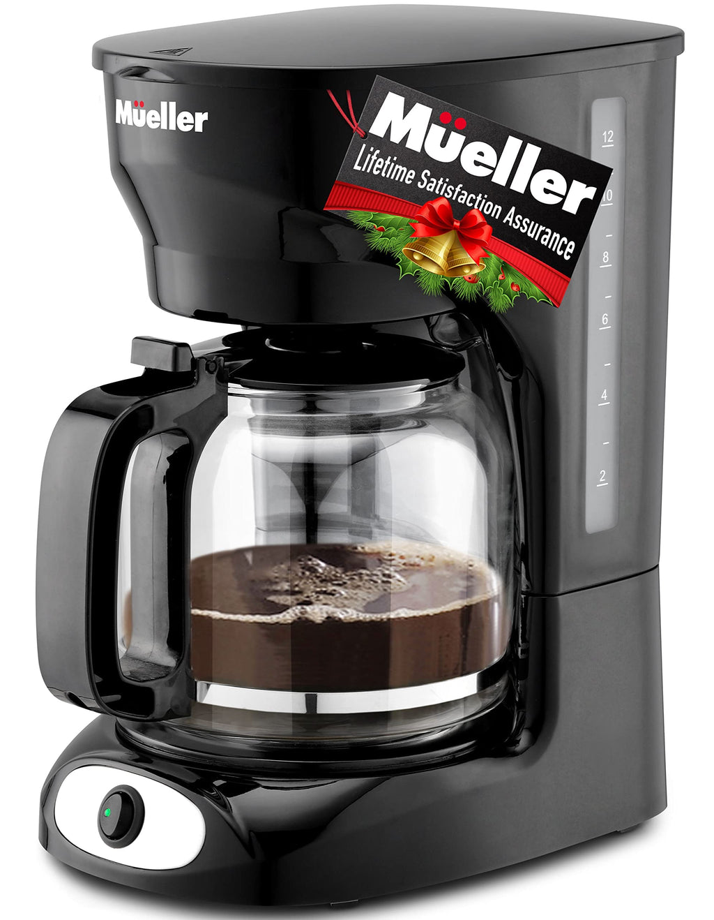 12-Cup Drip Coffee Maker with Glass Carafe U1037
