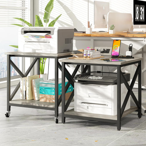 24"x23.6" Printer Stand with Power Outlet I128336