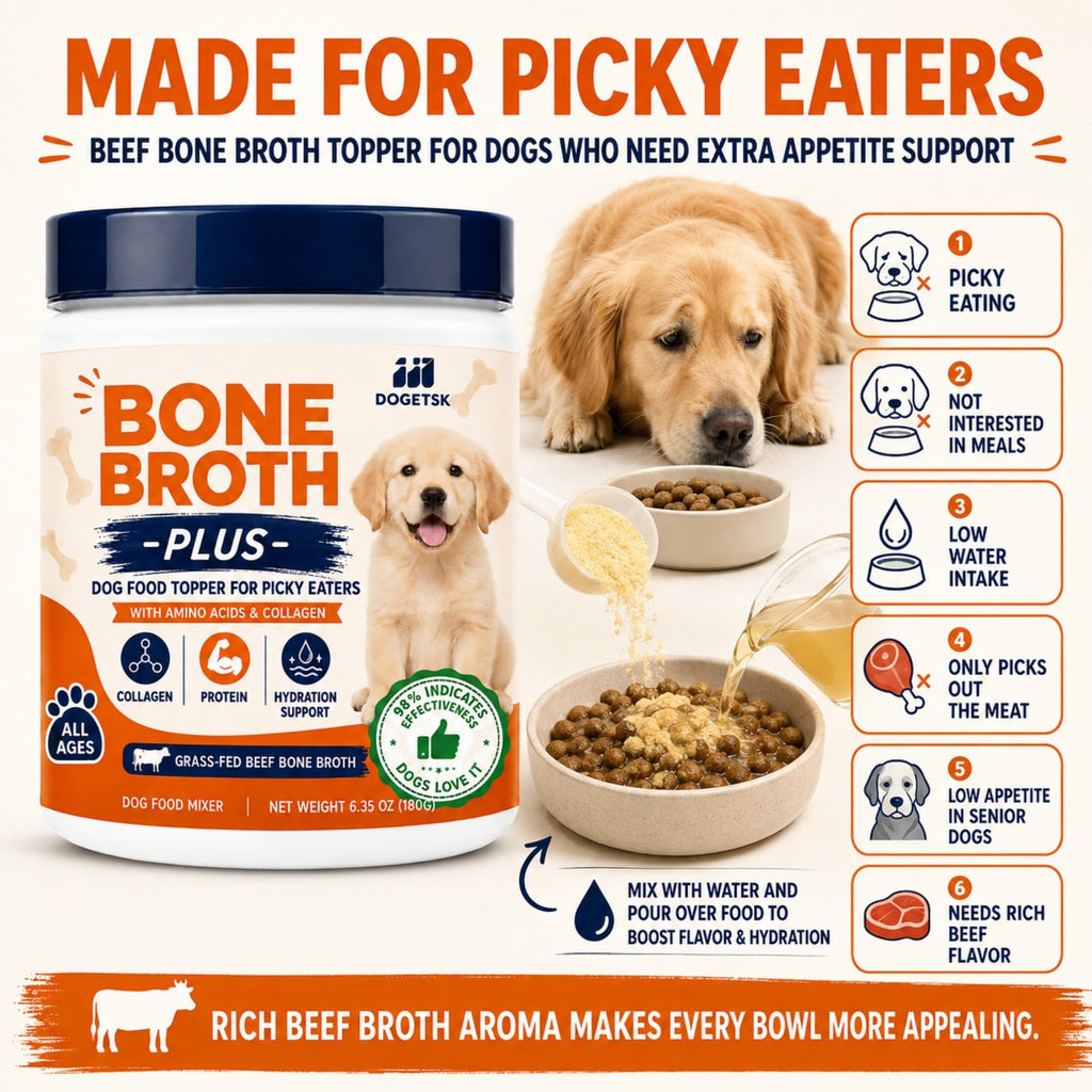 Beef Bone Soup Dog Supplement with Collagen and Protein D6401