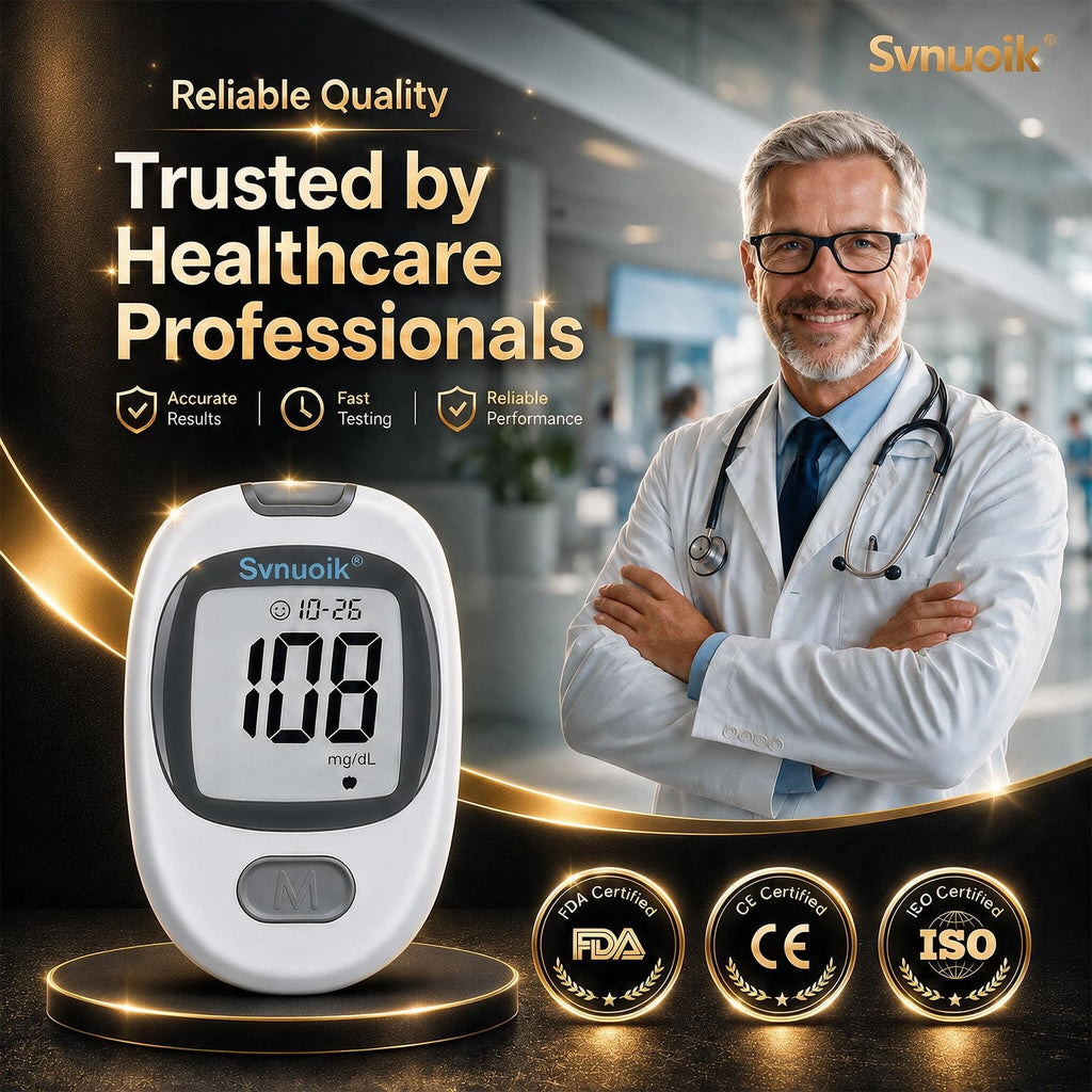 Blood Glucose Monitor Kit with 100 Strips & Lancets Q1788