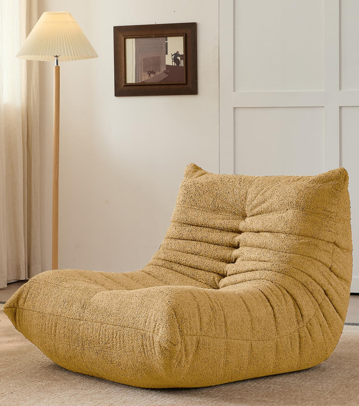 Yellow 1 Seater Bean Bag Chair N33390