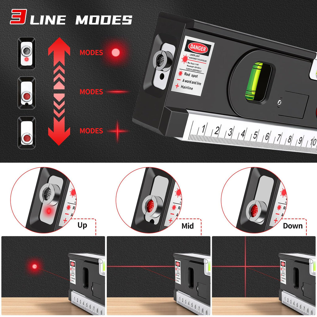 4-in-1 Laser Level with Tripod Magnetic F50186