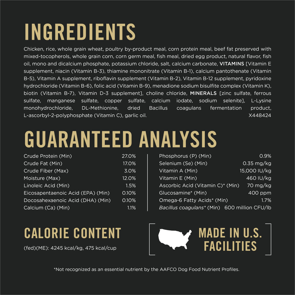 High Protein Chicken & Rice Dog Food 37.5 lb X134208
