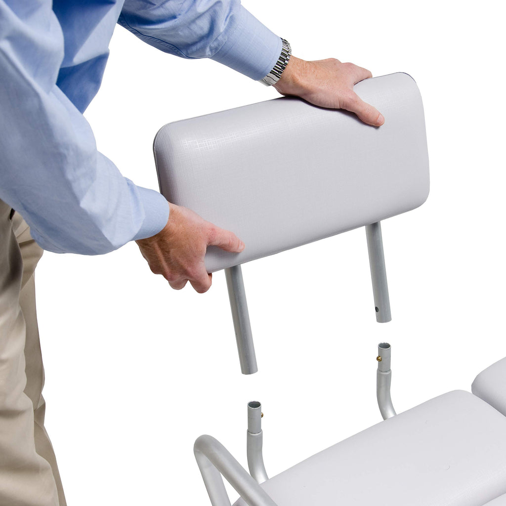 2-in-1 Tub Transfer Bench & Shower Chair, Padded Seat & Back, Height Adjustable Z315