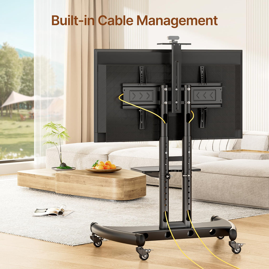 Rolling TV Stand with Shelf for 32-83" TV N644923