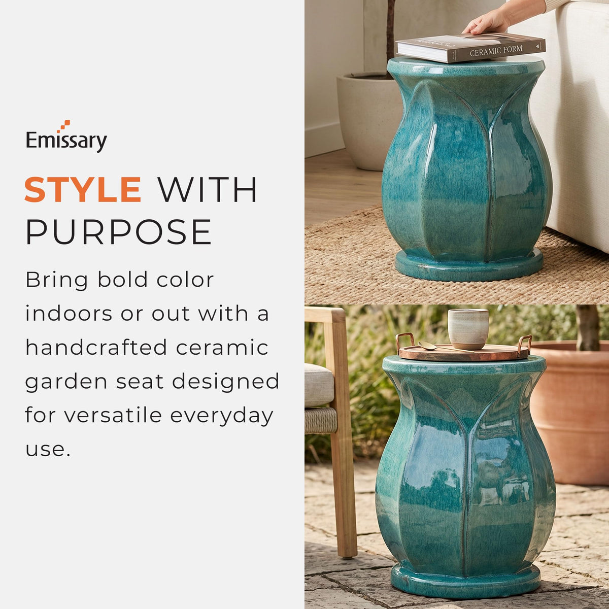Teal Stool C85492