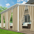 Waterproof Outdoor Curtains 6 Panels O43521