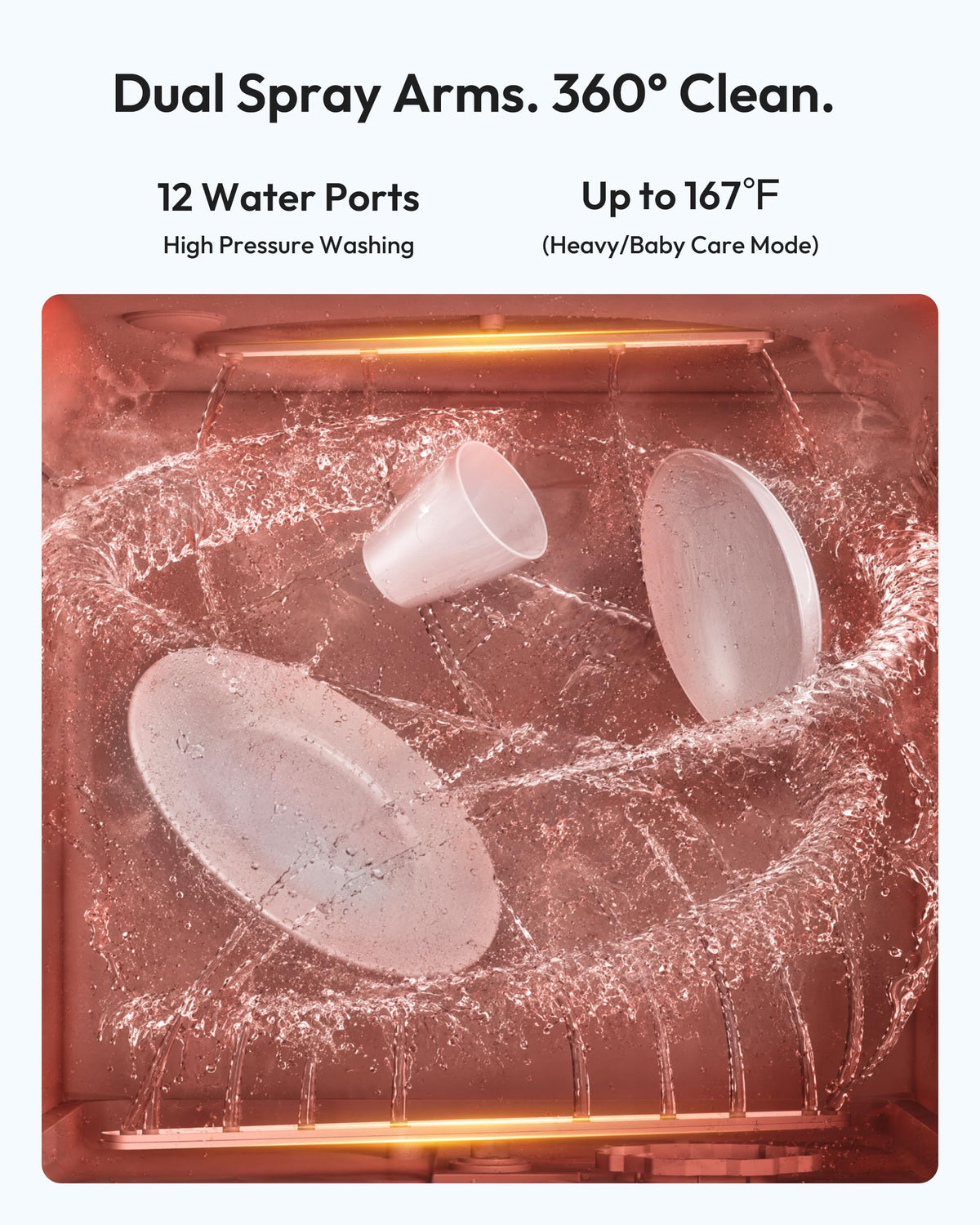 Countertop Dishwasher Portable with 5L Tank W851810