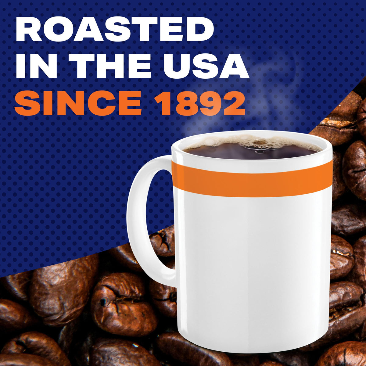 Instant Coffee, Original Roast Decaffeinated, 8 oz Jar D1925